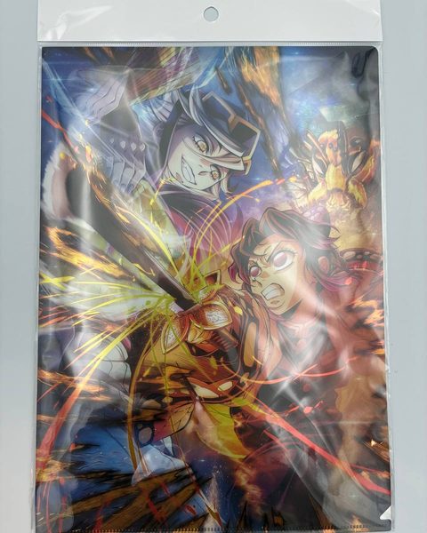 劇場版 鬼滅の刃 無限城編 第一章 猗窩座再来 メタリッククリアファイル 第4弾キービジュアル【日本製・未開封】